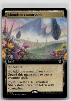 Abundant Countryside (Extended Art) 42 Commander: Lorwyn Eclipsed NM - Image 1
