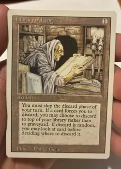 Library Of Leng MTG Revised Edition 3rd Edition Magic The Gathering NM X1 - Image 1