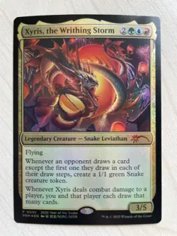 MTG Year of the Snake 2025 Xyris, the Writhing Storm+Snake Token NM EN FOIL APAC - Image 2