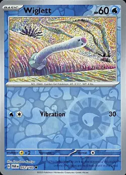 Wiglett 52/182 Paradox Rift Reverse Holo Common Pokemon TCG - Image 1