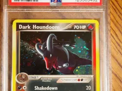 Pokemon 2004 Team Rocket Returns Dark Houndoom rare holo card, PSA 9 - Image 2