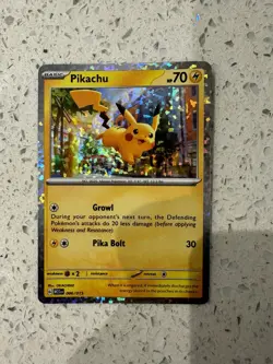 McDonald's Happy Meal 2023 Pokemon Match Battle Trading Cards (PIKACHU HOLO) - Image 1