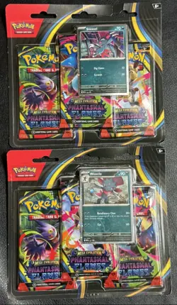 Pokemon TCG: Phantasmal Flames - Sneasel + Weavile 3-Pack Blister ( Set of 2 ) - Image 1