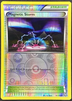 Pokemon - Magnetic Storm - Reverse Holo - 91/106 - XY Flashfire - NM/M - Image 1