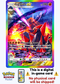 Pokemon TCG Pocket - Gigalith Ex ⭐⭐ - English - Image 1