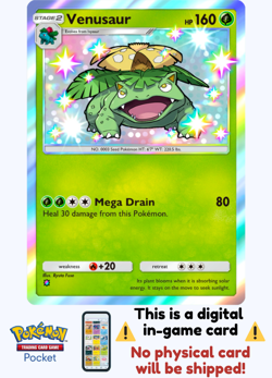 Pokemon TCG Pocket - Shiny Venusaur⭐ English - Image 1