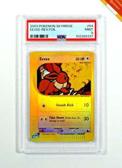 Pokemon PSA 9 Eevee #54 Reverse Foil Skyridge 2003 English - Image 1