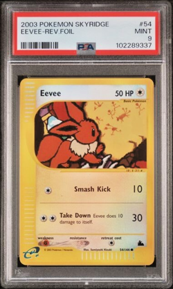 Pokemon PSA 9 Eevee #54 Reverse Foil Skyridge 2003 English - Image 2