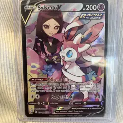 Pokemon TCG Sylveon v TG14/TG30 Trainer Gallery Ultra Rare Brilliant Stars. - Image 1
