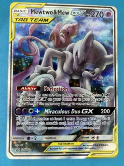 Pokemon TCG Mewtwo & Mew GX SM191 Promo - Image 1
