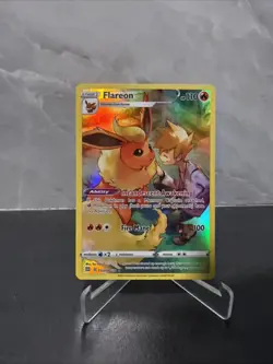 Pokemon Flareon TG07/TG30 Full Art Holo Ultra Rare Trainer Gallery - Image 1