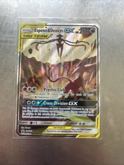 Pokemon TCG Espeon & Deoxys GX Tag Team Near Mint Condition - Image 1