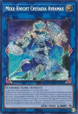 Mekk-Knight Crusadia Avramax RA01-EN044 Secret Rare 1st NM Yugioh! - Image 1