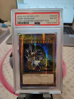 Yu-Gi-Oh! Dark Magician 2023 LC01-EN005 Quarter Century Rare Card PSA 9 - Image 1