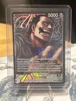 One Piece The Azure Sea’s Seven Crocodile Alt Art Leader OP14-079 - Image 1
