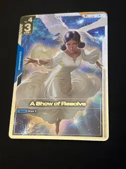 A Show of Resolve SP U+ English Gundam Card Game GD03 Steel Requiem GD01-100 - Image 1