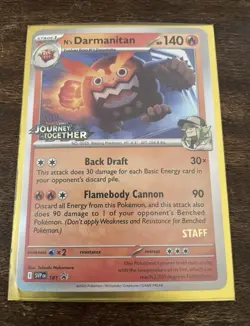 Lot of 4 pokemon cards Staff Snorlax, Staff Rhibombee, Staff Darmanitan, FA Ace - Image 2
