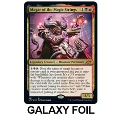 Galaxy Foil Magar of the Magic Strings #457 Card Mythic Unfinity Mint/NM NEW - Image 1