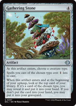 Gathering Stone - 257 - Lorwyn Eclipsed- Near Mint - MTG - Image 1