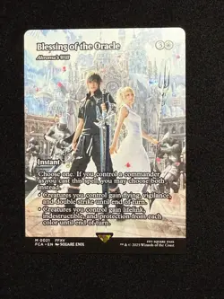 Blessing of the Oracle - Akroma's Will Showcase Final Fantasy NM MTG - Image 1