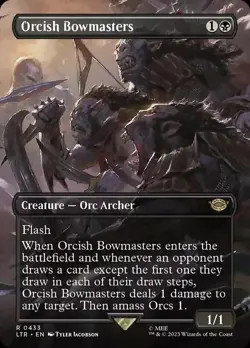 Orcish Bowmasters (Borderless) Universes Beyond: The LOTR NM REGULAR #0433 RARE - Image 1