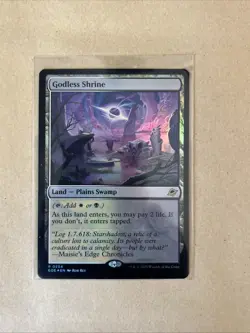 MTG Godless Shrine EOE 0254 R NM FOIL - Image 2