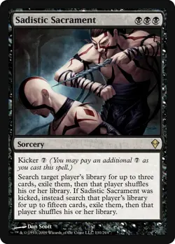 MTG Zendikar - Sadistic Sacrament NM^ - Image 1