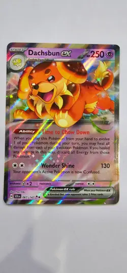 Dachsbun ex 067/142 - Stellar Crown - Pokemon TCG - Double Rare - Image 1