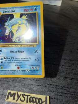 Carte Pokemon Leviator 6/102 Holo Set De Base Wizards Francais OCCASION - Image 5