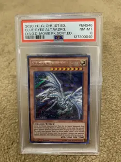 yugioh blue eyes alternative white dragon PSA 8 - Image 1