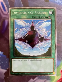 Yugioh Dimensional Fissure RA03-EN163 Platinum Secret Rare 1st Edition NM/M - Image 1