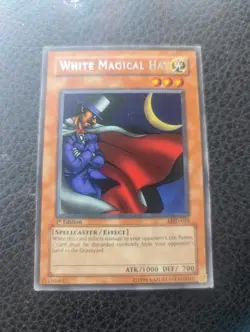 Yu-Gi-Oh! White Magical Hat MRD-016 Metal Raiders-1st Edition Vintage 2002 - Image 1