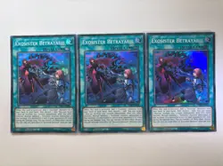 3 x Exosister Betrayal BPRO-EN066 Super Rare 1st Edition YuGiOh Playset NM - Image 1