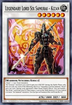 Yugioh ALIN-EN042 - Legendary Lord Six Samurai - Kizan - Common - Image 1