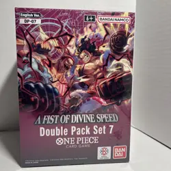 ONE PIECE DOUBLE PACK SET 7 DISPLAY A FIST OF DIVINE SPEED ENG OP11 - Image 1