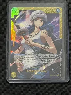 One Piece TCG - Trafalgar Law PRERELEASE ENGLISH EB03-062 HEROINES SEC Near Mint - Image 1