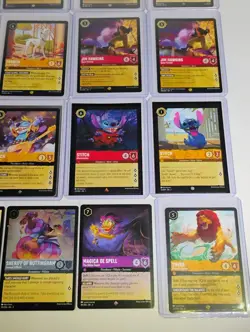 Disney Lorcana 31 Card Lot, Legendary, Cold Foil, Rare Elsa, Beast, Stitch - Image 5