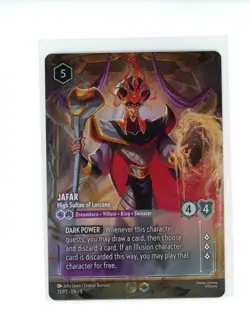 Disney Lorcana Jafar High Sultan Of Lorcana 33/P2 Set Champs Enchanted Promo - Image 1