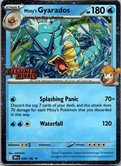 Misty's Gyarados (Prerelease) Rare Miscellaneous Cards & Products 049/182 NM - Image 1