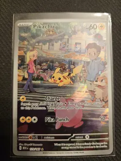 Pokemon Pikachu TCG Scarlet & Violet 151 Illustration Rare Holo Card 173/165 NM - Image 1