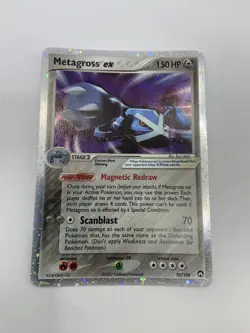2007 EX Power Keepers 95/108 Metagross ex Holo Pokemon Card - Image 1