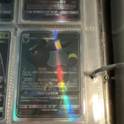 Pokemon TCG Umbreon GX Holo Card Lot in Binder Page English - Image 1