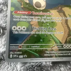 Pokemon TCG Snorlax Black Star Promo SVP051 Holo Card Scarlet & Violet 151 - Image 2