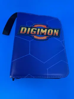Digimon Leatherette 4 Pocket Trading Card Binder Album Holder - Image 1