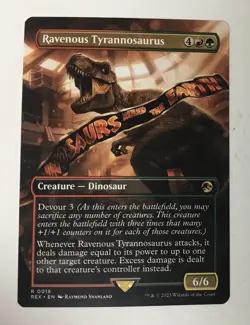 Ravenous Tyrannosaurus (Borderless) Universes Beyond: Jurassic Pikachu World... - Image 1