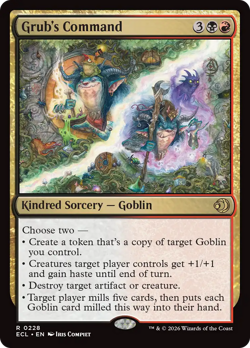 Grub's Command - 228 - Lorwyn Eclipsed- Near Mint - MTG - Image 1