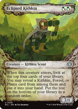 Eclipsed Kithkin - 338 - Lorwyn Eclipsed- Near Mint - MTG - Image 1