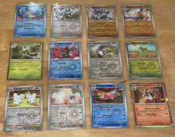 Pokemon Set 12 Holo Karten Karmesin & Purpur Pokemon Deutsch NM - Image 1