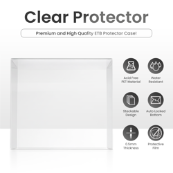 Clear Plastic Protector for Pokemon ETB Box 0.5mm Display Case Storage 1-80 Pack - Image 2