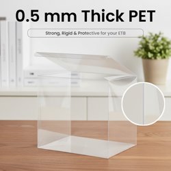 Clear Plastic Protector for Pokemon ETB Box 0.5mm Display Case Storage 1-80 Pack - Image 4
